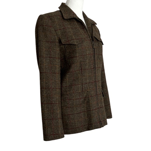 Breeches Vintage Plaid Wool Blazer Jacket (4) - Picture 2 of 13